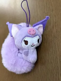 サンリオキャラクターズ　平成ふわふわ尻美マスコット　パープル　クロミちゃん