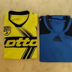 Lotto/Adidas サッカー練習着２枚セット　Lサイズ