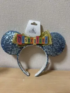 100周年記念　カリフォルニアディズニー　カチューシャ ブルー　新品未使用のサムネイル