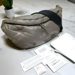 極美品❣️メゾンマルジェラ グラムスラム レザー ボディバッグ グレー カーキ