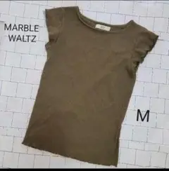 ♥️美品♥️手洗い可能♥️【MARBLE WALTZ】M カーキ 袖レースのサムネイル