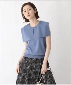 OPAQUE.CLIP 2Wayセーラーカラーニットトップス[新品タグ付き]