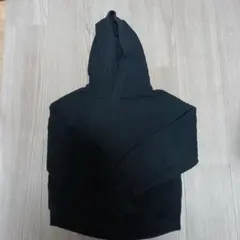 ブランシェス 140フード ニットパーカー　黒　ブラック　セーター