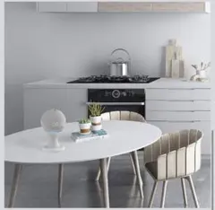 ホワイト ワイヤレススピーカー LEDディスプレイ