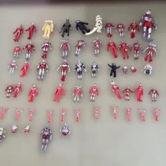 ウルトラマン　ソフビ　ゴム人形55体　まとめ売り　昭和レトロ