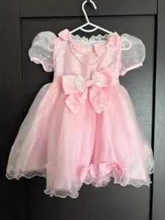 キャサリンコテージ　ピンク フリル リボン ドレス 100cm