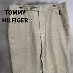 トミーヒルフィガー チノパン XL相当 ウール100 シンプル 定番【8058】