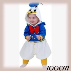 ベビーロンパース ロンパース 可愛い ドナルドダック風 100cm