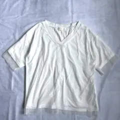 美品✴︎URBAN RESEARCH Vネック Tシャツ ホワイト 白 カットソーのサムネイル