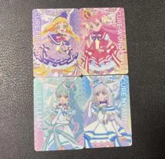 プリキュアオールスターズ キラキラカードグミ p1 p2 p3p4