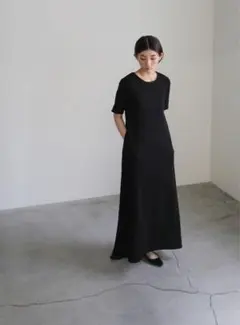 美品 セレクトモカ カップ付き セミフレア ワッフル ワンピース Mのサムネイル