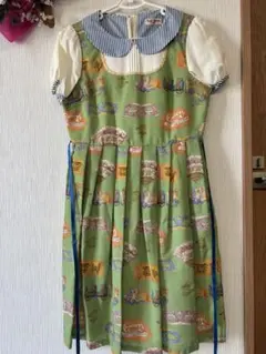 axes femme kawaiiお菓子の家柄ジャンスカ ミント - メルカリ