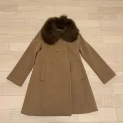 Plata Elegance ロングコート ブラウン 13AR フォックスファー - メルカリ