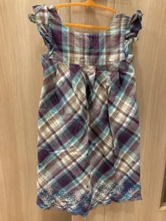 メゾピアノ ワンピース チェック柄　120