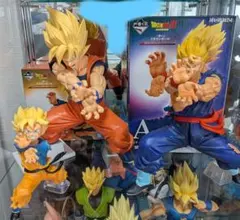 ドラゴンボール　孫悟空　悟飯　悟天　龍拳　高さ27.5cm 海外フィギュア デスクトップリアルマッコイEX ドラゴンボールZ スーパーサイヤ
