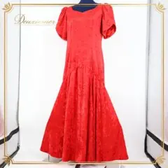 【美品 日本製 フラダンス衣装】レッド ALOHA STANDARDS ドレス 美品 日本製 フラダンス衣装】レッド ALOHA STANDARDS ドレス