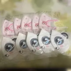 子供用クマとパンダデザインマスク10枚セット3～6才