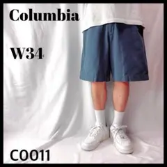 コロンビア カシュマンフォークショーツ キャンバス ショートパンツ 紺 W34