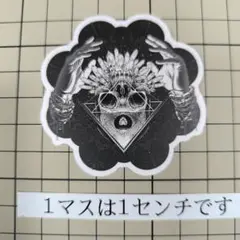 骸骨デザイン ステッカー No.S375