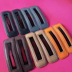 合成皮革 ヘアピンセット 5色