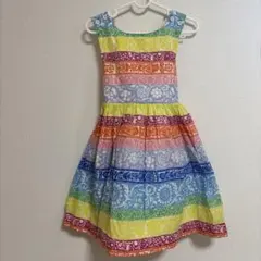 【美品】5-6Y 116cm ミニボーデン ノースリーブワンピースのサムネイル