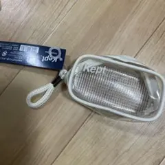 Kept クリアペンポーチ ミニ ホワイト　一部汚れあり