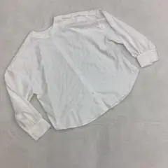 ユッカレイヤード風 ドルマンスリーブブラウス 白M