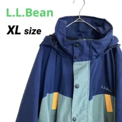 【希少】L.Lbean　マウンテンパーカー　90s 　ロゴ刺繍