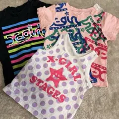 X-girl first stage エックスガールTシャツセット半袖　女の子のサムネイル