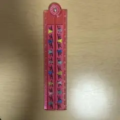 カラフルキャラクター定規 ピンク