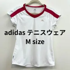 adidas テニス Tシャツ Mサイズ ホワイト/ピンク