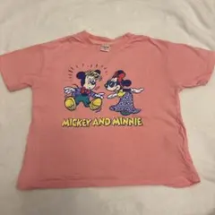 LITTC ミッキー＆ミニー Tシャツ ピンク 100cmのサムネイル
