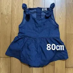 POLO Baby ネイビースカート付きロンパース 80㎝