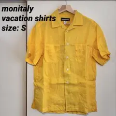 monitaly/モニタリー　vacation shirt リネン　Sのサムネイル