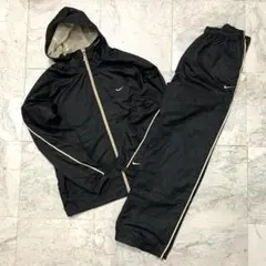 00s NIKE セットアップ ナイロンジャケット ブラック y2k テック系