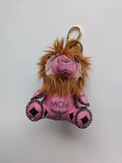 65C40 MCM ピンク ライオン キーホルダー バッグチャームのサムネイル