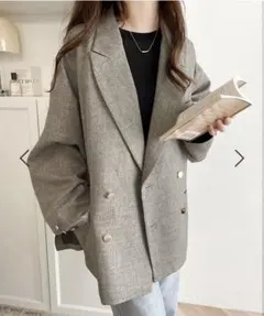 【お値下げ】クラシカルエルフ サイドスリット オーバーサイズダブルジャケット