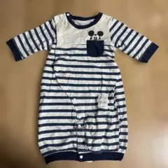 ミッキーマウス ストライプ ツーウェイドレスオール 60-70