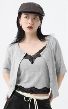 JEANASIS トップス　グレーのサムネイル