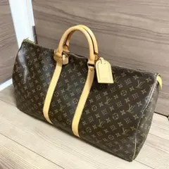 LOUIS VUITTON キーポル45 モノグラム ボストンバッグ ネームタグ