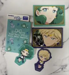 セーラームーン　ダイカットステッカー　セーラーウラヌス　ネプチューン　シール