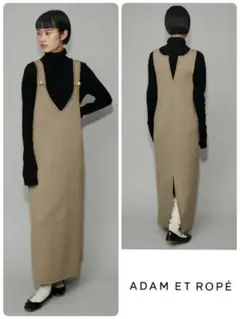 【美品】アダムエロペ✤入手困難✤2WAYパールボタンニットジャンパースカート