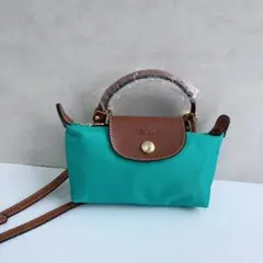 ロンシャン　トートバッグ ショルダーバッグ プリアージュ　XS ミニバッグ　緑