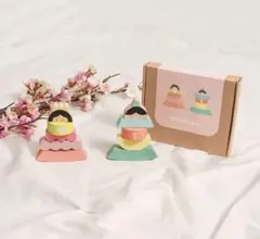 新品未使用★ 木製 雛人形 積み木 ひな祭りのサムネイル