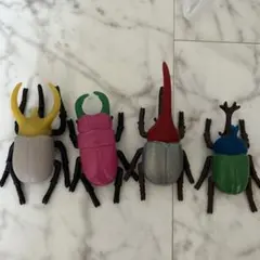 seinatouchアイロンビーズ図案5枚 カブトムシクワガタ立体 追加可能