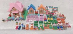 希少品　レア　どうぶつの森　森をつくろう　家3つ、住人10、家具89個セット