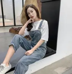 レディース 大きいサイズ 新品 夏 秋 (XXL) サロペット　オーバーオール