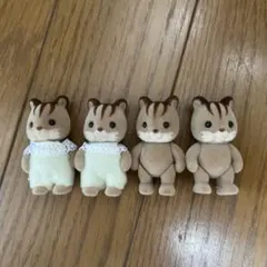 シルバニア　ファミリー　リス　赤ちゃん　4体　セット