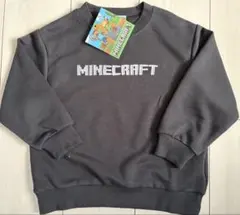 新品　110cm マイクラ　マインクラフト　トレーナー　黒