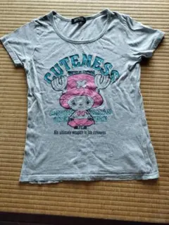 ONE PIECE チョッパー 半袖Tシャツ グレー Lサイズのサムネイル